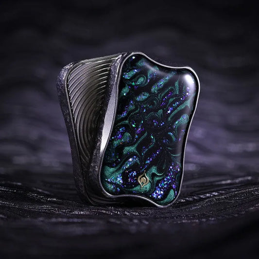 Aura Sand Fidget Slider by Peacock - Premium Titanium Mechanical EDC Toy