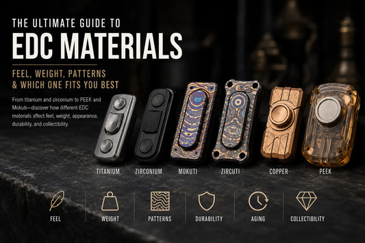 The Ultimate Guide to EDC Materials: Titanium, Zirconium, Mokuti, PEEK & More