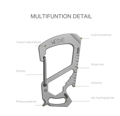 Agile Titanium EDC Multi-Tool｜CNC One-Piece Machining