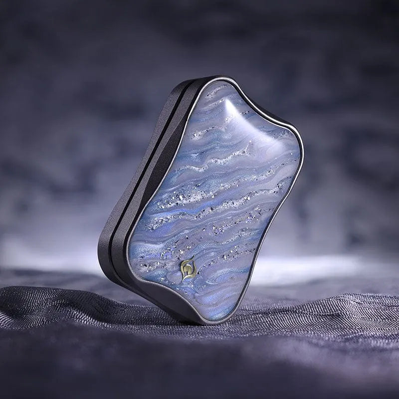 Aura Sand Fidget Slider by Peacock - Titanium & Zirconium EDC Aura Sand Fidget Slider by Peacock - Titanium & Zirconium EDC