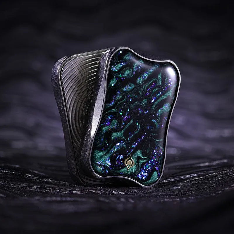 Aura Sand Fidget Slider by Peacock - Titanium & Zirconium EDC Aura Sand Fidget Slider by Peacock - Titanium & Zirconium EDC