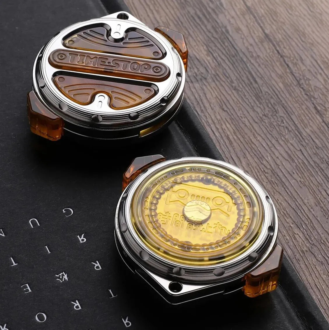     Time Stop Coin transparent PEI dial BuckyBall mechanism
