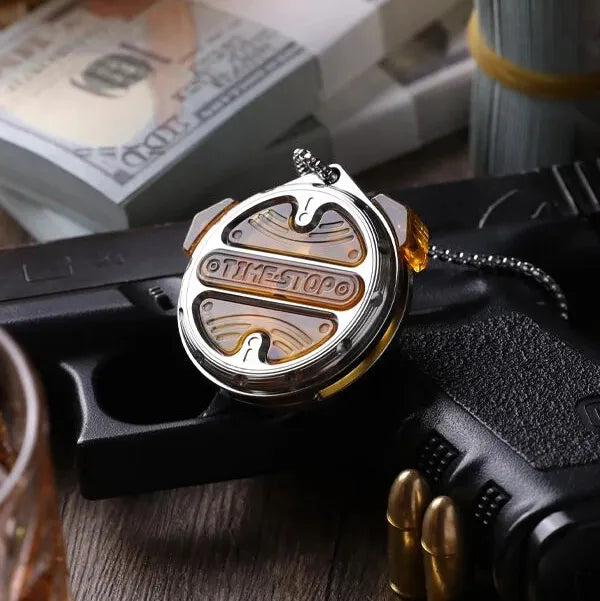     Titanium EDC slider with rotating mechanical handles