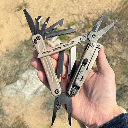 Lightseeker 21-in-1 Multitool | Stainless Steel EDC Pliers | D2 Blade & 440A Cutter 