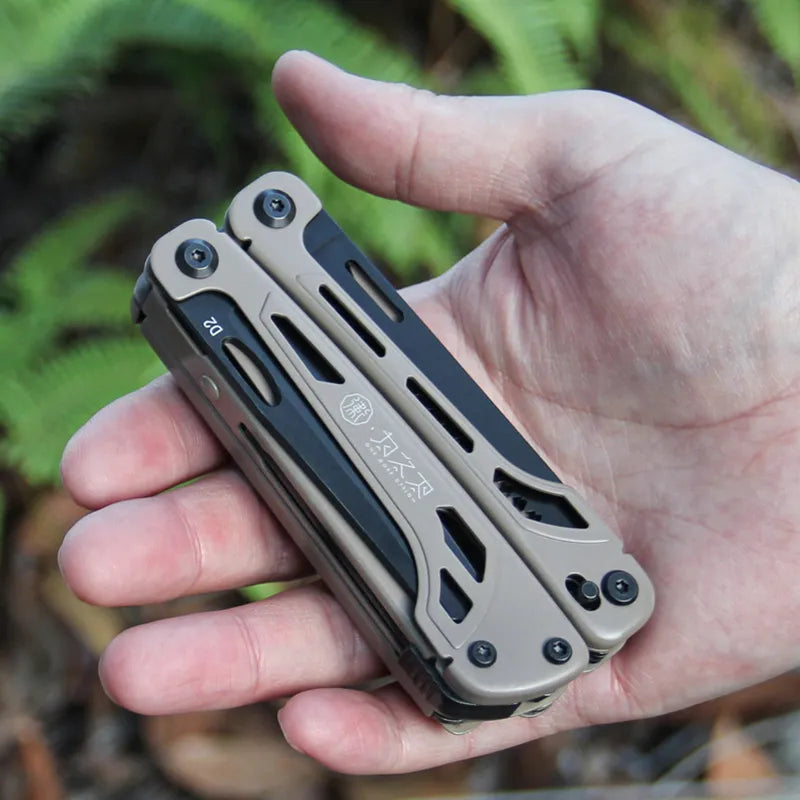 Lightseeker 21-in-1 Multitool | Stainless Steel EDC Pliers | D2 Blade & 440A Cutter 