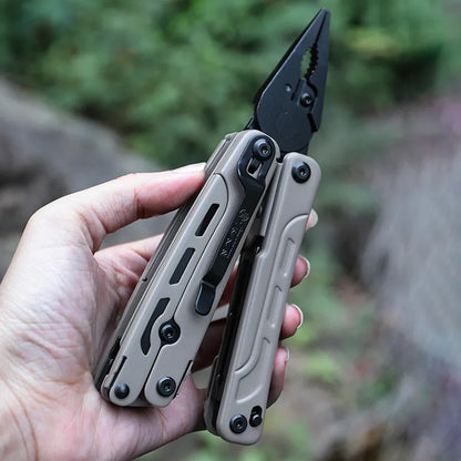 Lightseeker 21-in-1 Multitool | Stainless Steel EDC Pliers | D2 Blade & 440A Cutter 