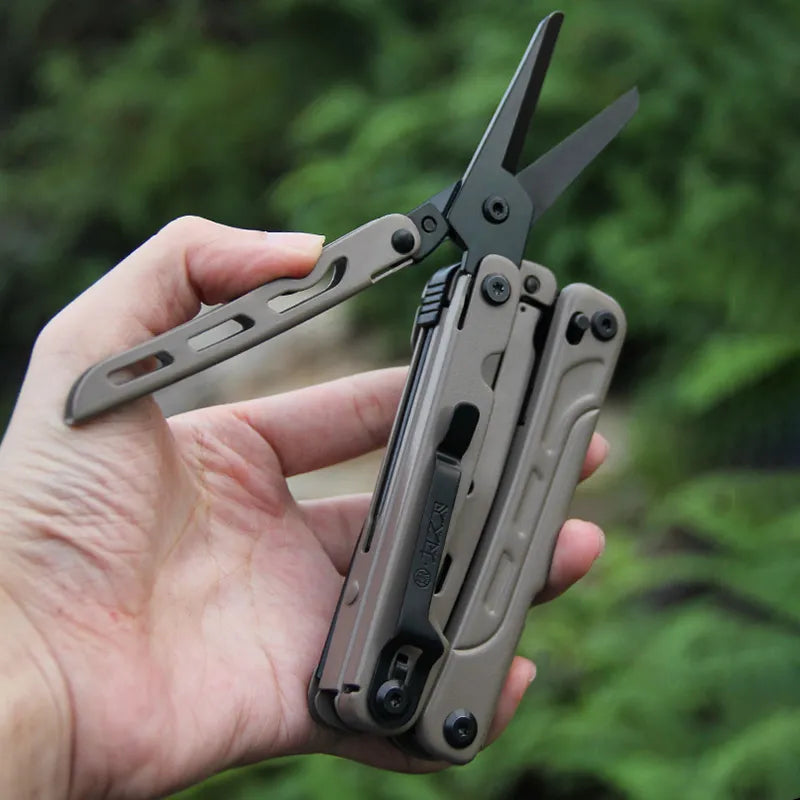 Lightseeker 21-in-1 Multitool | Stainless Steel EDC Pliers | D2 Blade & 440A Cutter 