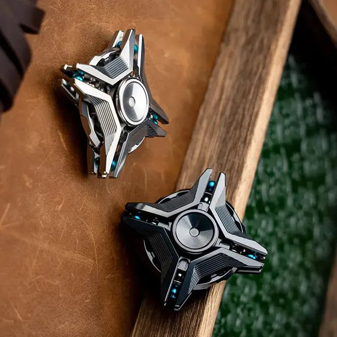 Manzala spinner with magnetic bucky balls and layered linkage structure